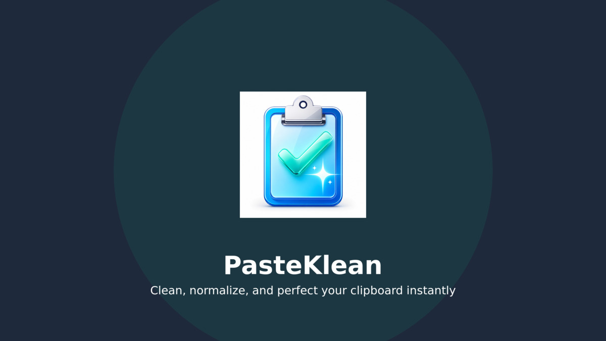 PasteKlean promotional hero